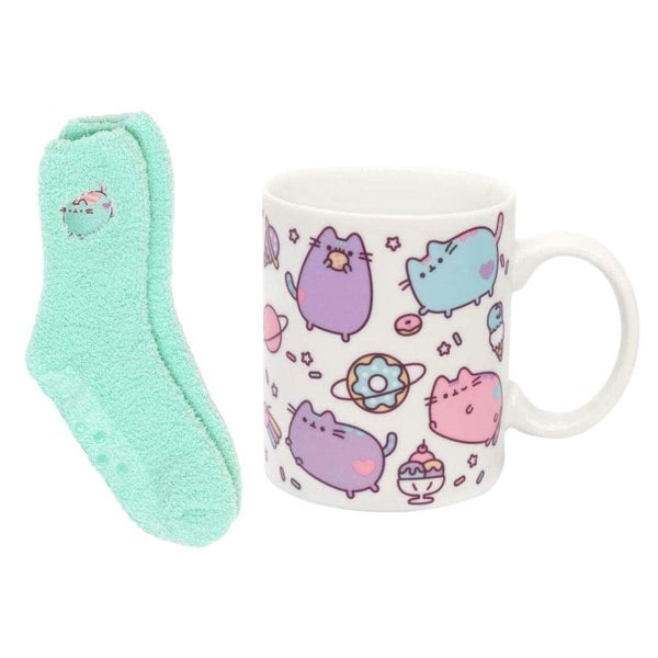 Pusheen Womens/Ladies Mug And Sock Set - Multicoloured