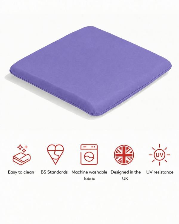 SP Range Armchair Pad Garden Cushion Plum The Garden Furniture Shop