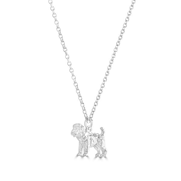 Cockapoo Silver Necklace - Personalised - MYLEE London