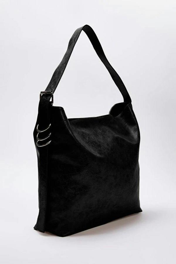 WOVCOR Wrinkled Faux Leather Belt Buckle Pouch Shoulder Bag