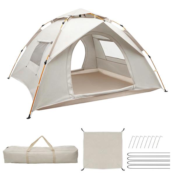 Leaper 1-2 Person Easy Setup White Camping Tent