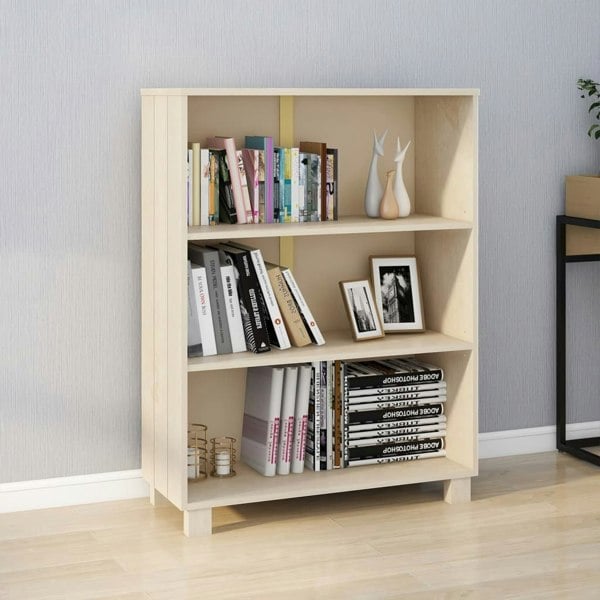 Berkfield Book Cabinet HAMAR Honey Brown 85x35x112 cm Solid Wood Pine