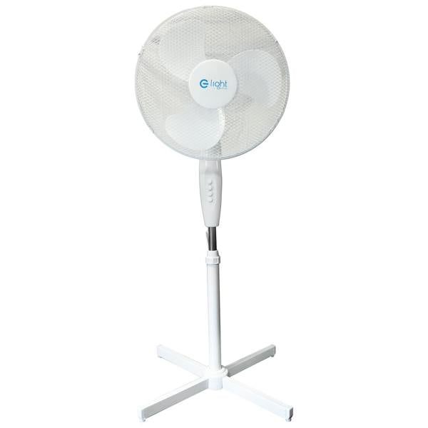 EKO-LIGHT 16'' Pedestal Fan - White