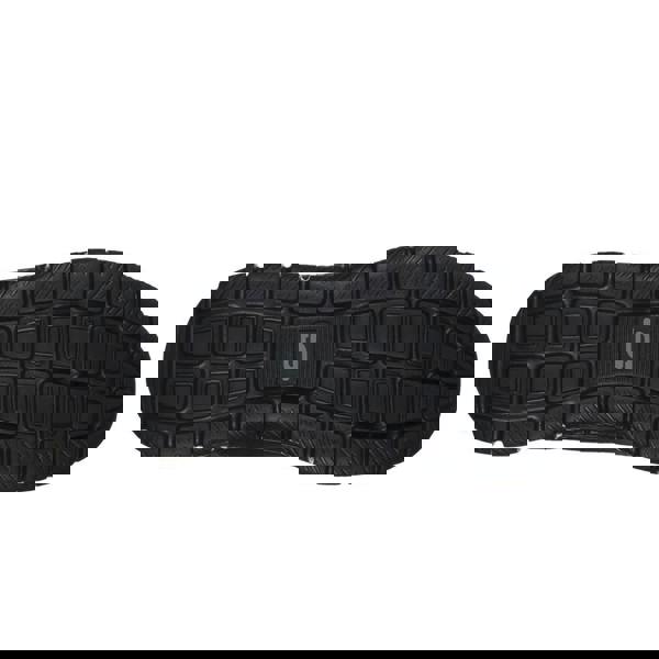 Skechers Track Knockhill Mens Sports Gym Walking Lace Up Trainers, image showing the black rubber sole with a grid-like pattern for grip and durability.