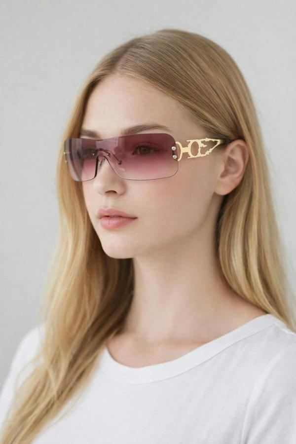 SVNX Flat Top Racer Rimless In Red