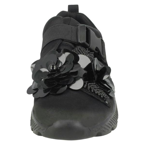 Spot On Ladies Spot On Flower Trim Trainers