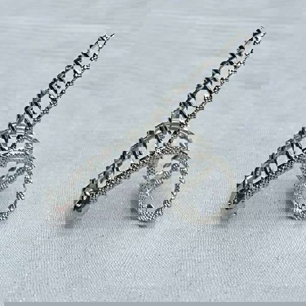 Silver Snake Hair Claw Clip, Snake Claw Clip, Silver Claw Clip, Large Silver Hair Clip, Metal Claw Clip 