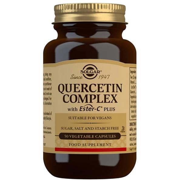 Solgar Specialty Quercetin Complex with Ester-C Plus Vegetable Capsules x 50