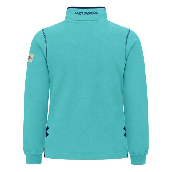 Lazy Jacks LJ3 - Ladies Quarter Zip Sweatshirt - Sea Green