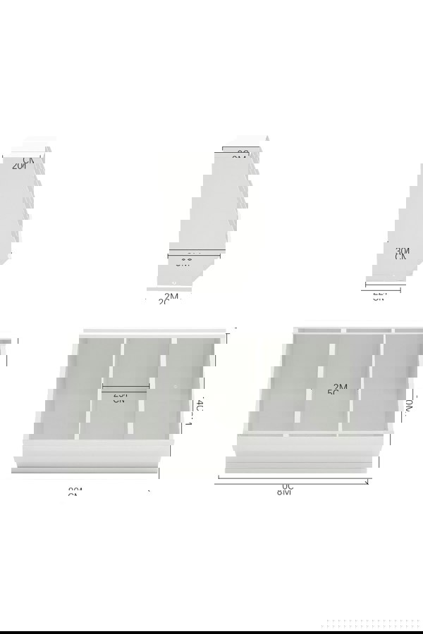Living and Home 40cm H Double Layer Open Toy Clothing and Bookcase Management Cabinet