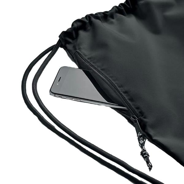 MidOcean Night Large RPET Drawstring Bag - Black - 