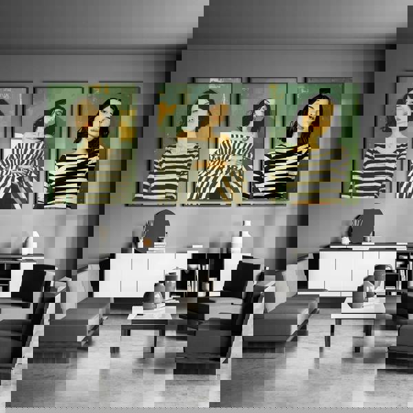 Art Print For Living Room | Set of 3 Boho Women Wall art Prints