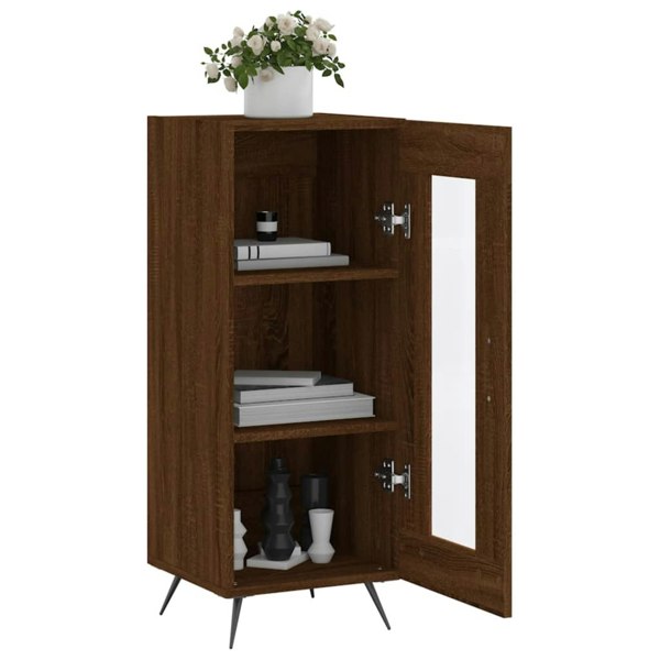 Berkfield Sideboard Brown Oak 34.5x34x90 cm Engineered Wood