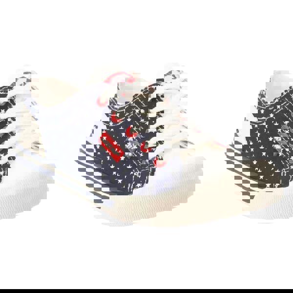 Rocket Dog Womens/Ladies Jazzin Spangle Banner Trainers - Red/Navy - 