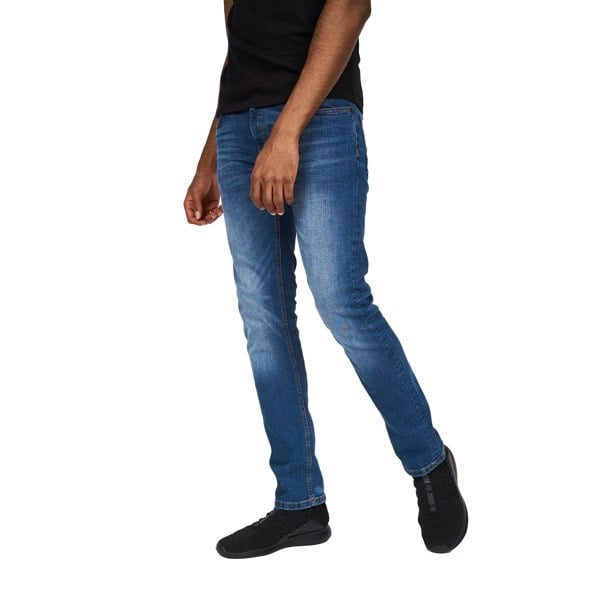 Crosshatch Mens Svelte Stretch Jeans - Stone Wash