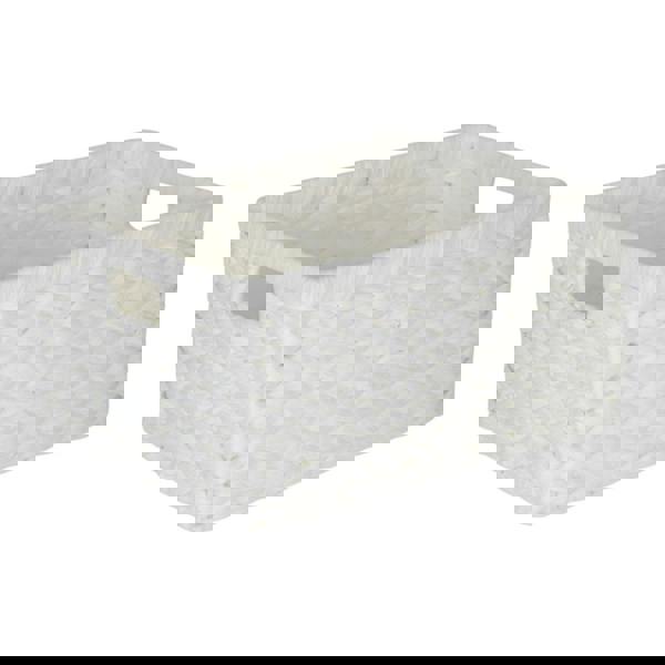 White Paper Rope Rectangular Storage Basket