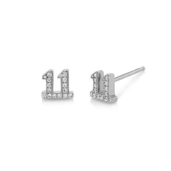 Luna Charles Laila 11:11 Stud Earrings - 925 Sterling Silver