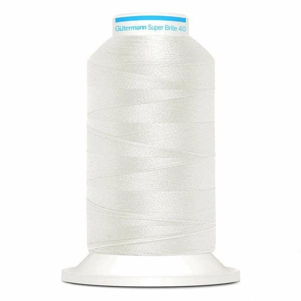 Gutermann Super Brite Polyester 40 Embroidery Thread 1000m Polyester Thread Suitable For Embroidery