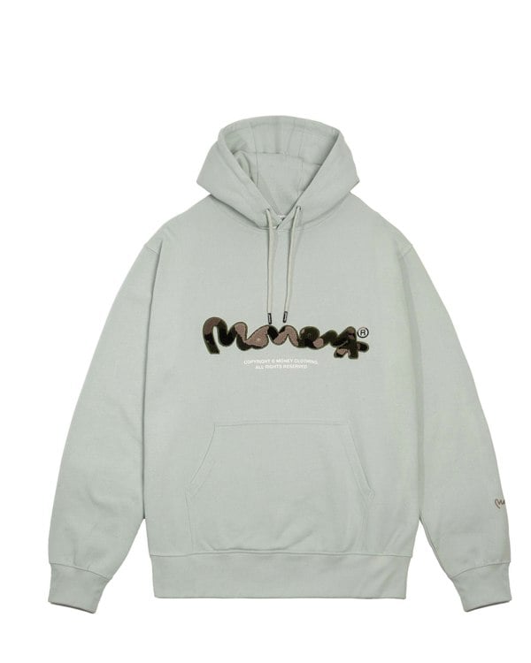 Money Camo Chop Sig Hood Baby Blue