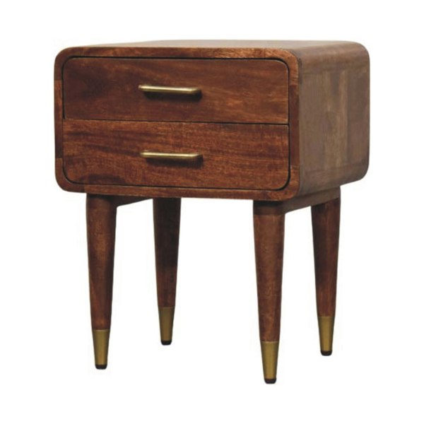 Artisan Furniture Solid Wood Astor 2-Drawer Nightstand