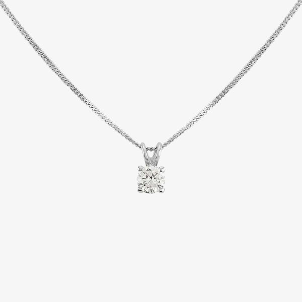 T. H. Baker 18ct White Gold 0.40ct Square Shaped Diamond Pendant NTP94D-18WG