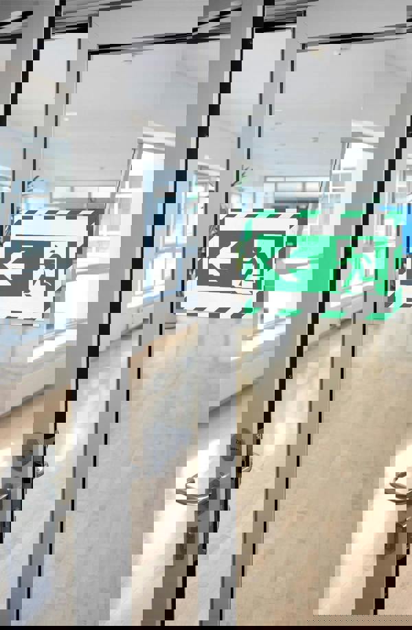 Durable DURAFRAME Adhesive Magnetic Hazard Frame | 2 Pack | A4 Green & White