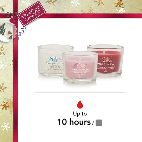 Yankee Candle Gift Set | 6 Scented Filled Votive Candles | Snow Globe Wonderland Collection