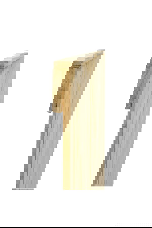 Living and Home 183x91cm Garden Pine Wood Flat Top Gate with 1pcs Latch & 3pcs 8 inch T-shaped Hinges