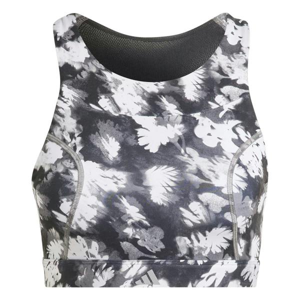 Adidas Womens/Ladies Snug Fit Running Sports Bra - Black Print - 