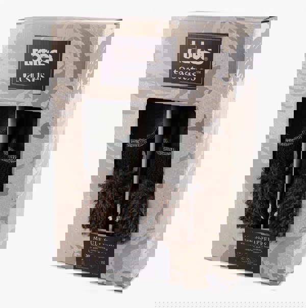 Totes Toasties NOVELTY APPLIQUE MULE Slippers Mens Brown