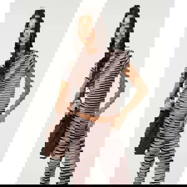 Pink Vanilla Stripe Crew Neck Baby T-Shirt