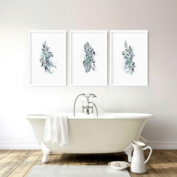 Botanical prints | set of 3 Framed wall art