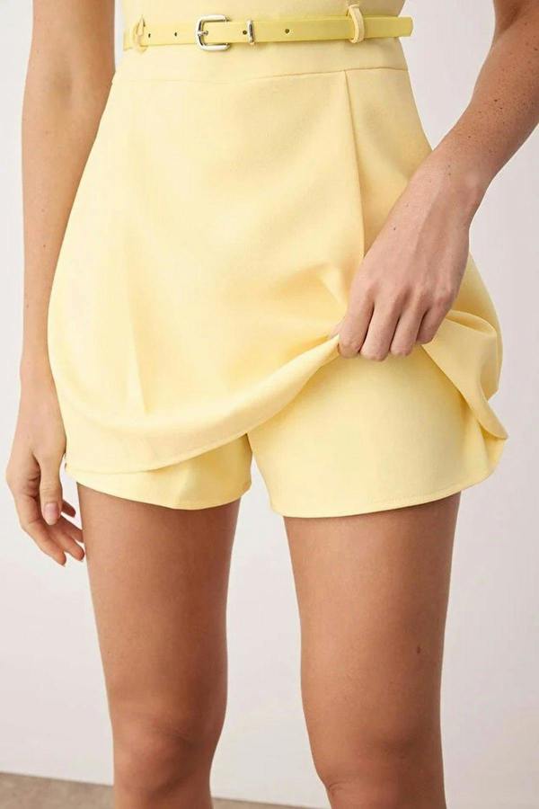 WOVCOR Belted Mini Playsuit