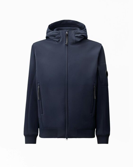 C.P. Company Lens C.P. Shell-R Hooded Mens Jacket - Total Eclipse 888