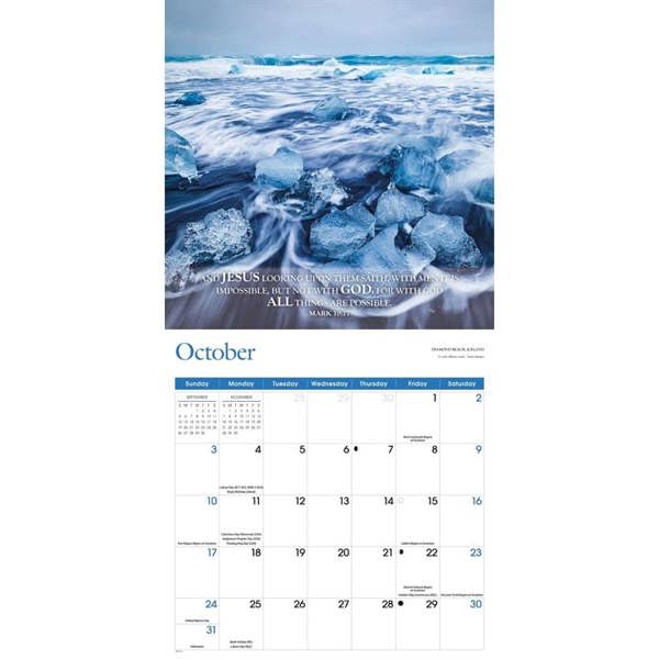 Religion Bible Verses Calendar 2027, Wall Calendars, Month To View, Lifestyle, Gift