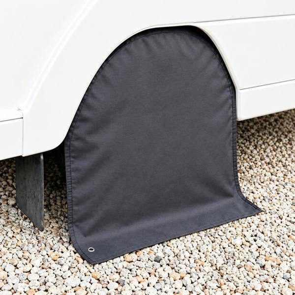 HTD Caravan Motorhome Single Wheel Cover Black HTD Tyre Cover