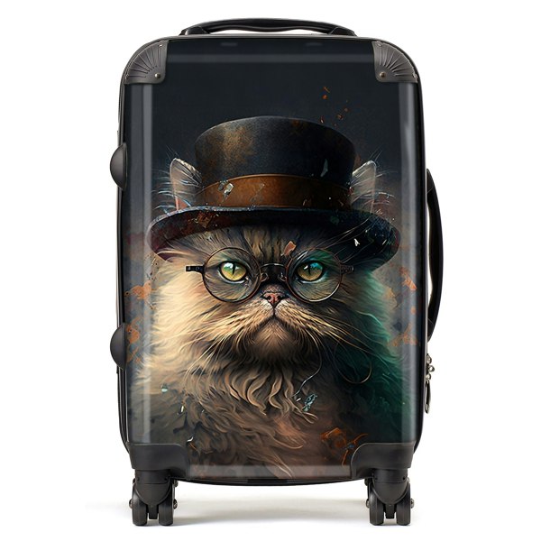 Warren Reed Persian Cat Splashart Suitcase