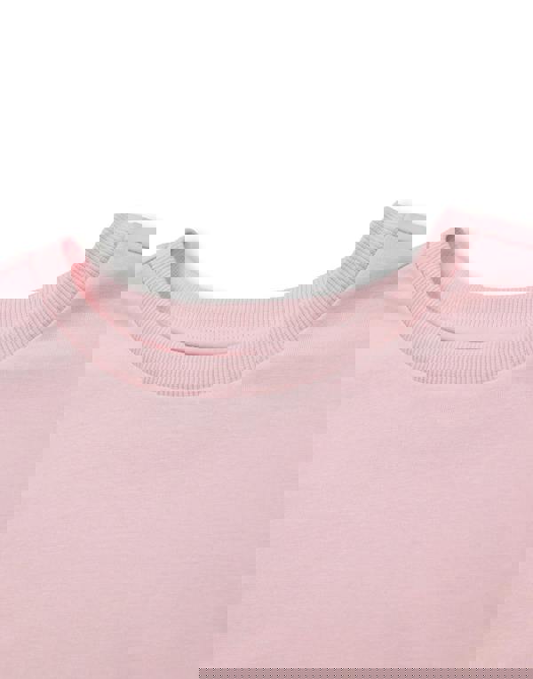 Disney Womens Pink Linear Cropped Short Sleeved T-Shirt