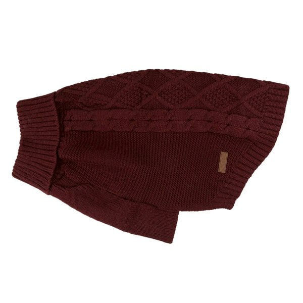 Regatta Knitted Dog Jumper - Claret Red