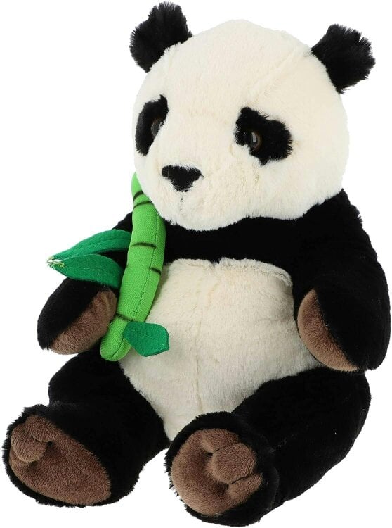 Keel Toys Panda with Bamboo Cuddly Soft Toy 30cm