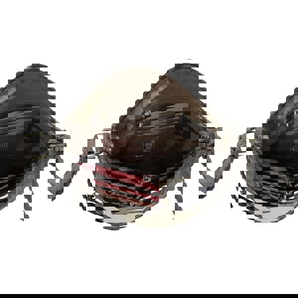 Assots London 'CORI' Distressed Grey Real Leather Crossbody Bag