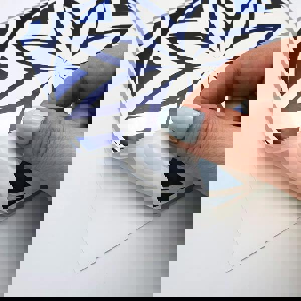 WT1501 - Spanish & Moroccan Blue Tiles Mix Wall Stickers - 15 cm  x 15 cm - 24 pcs.