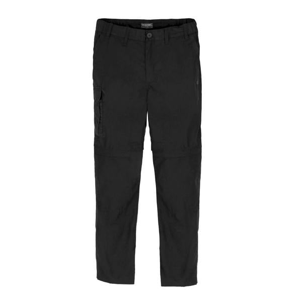 Craghoppers Mens Expert Kiwi Convertible Tailored Trousers - Black