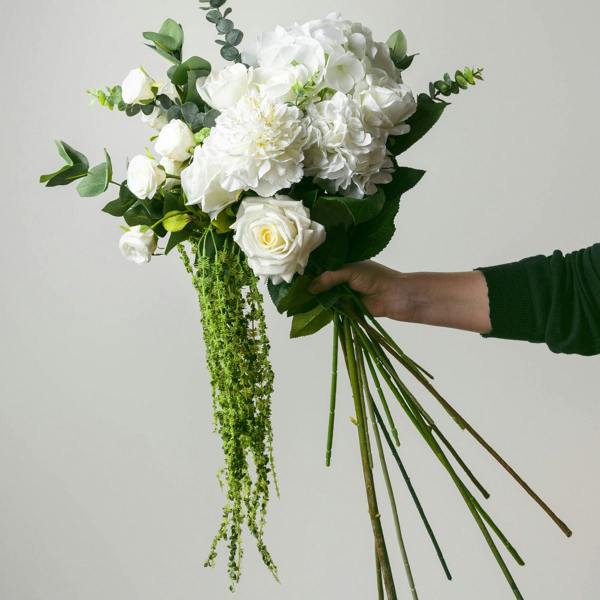 Wyld Haus Set of 3 Artificial Flowers Green Amaranthus Stems