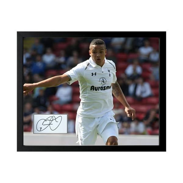 Jermaine Jenas Signed Tottenham Hotspur Cut Deluxe Mount Frame
