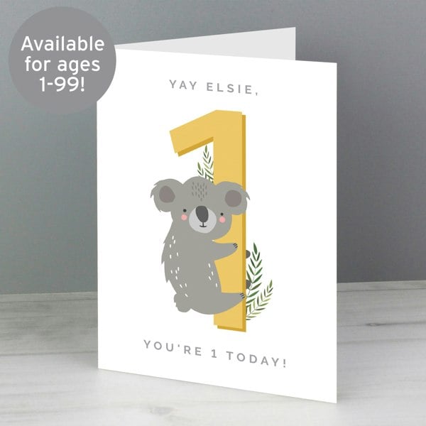 Personalised Memento Company Personalised Animal Birthday Card