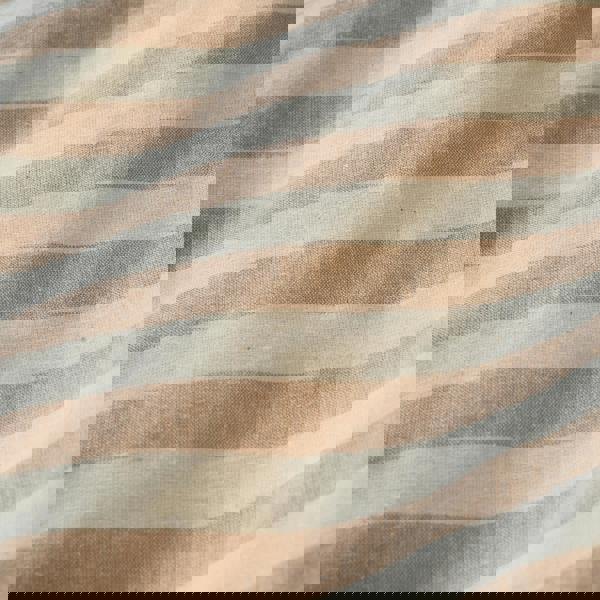 Pineapple Elephant Cotton Rich Woven Stripe Duvet Cover Set Clay