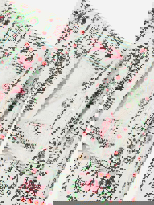 KENZO KIDS KENZO Girls  Seasonal Print Trousers in Ivory