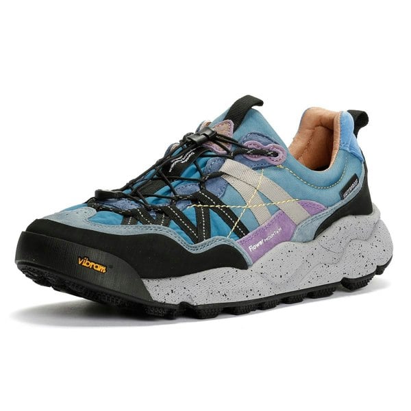 Flower Mountain Iwano Suede/Nylon Black/Blue Trainers