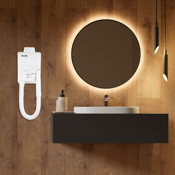 ProWashroom MYLEK Body & Hair Dryer Wall-Mounted Hair Dryer with Shaver Sockets 5 Heat Settings